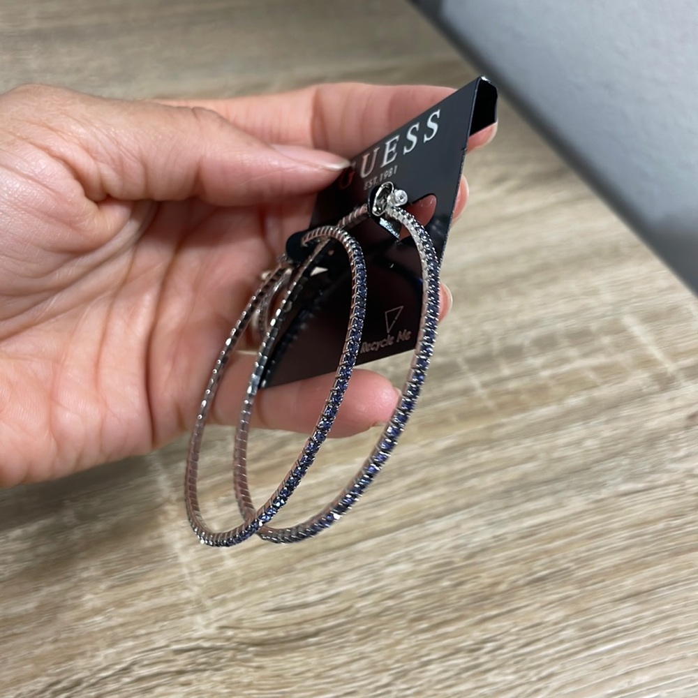 Guess hoops earrings